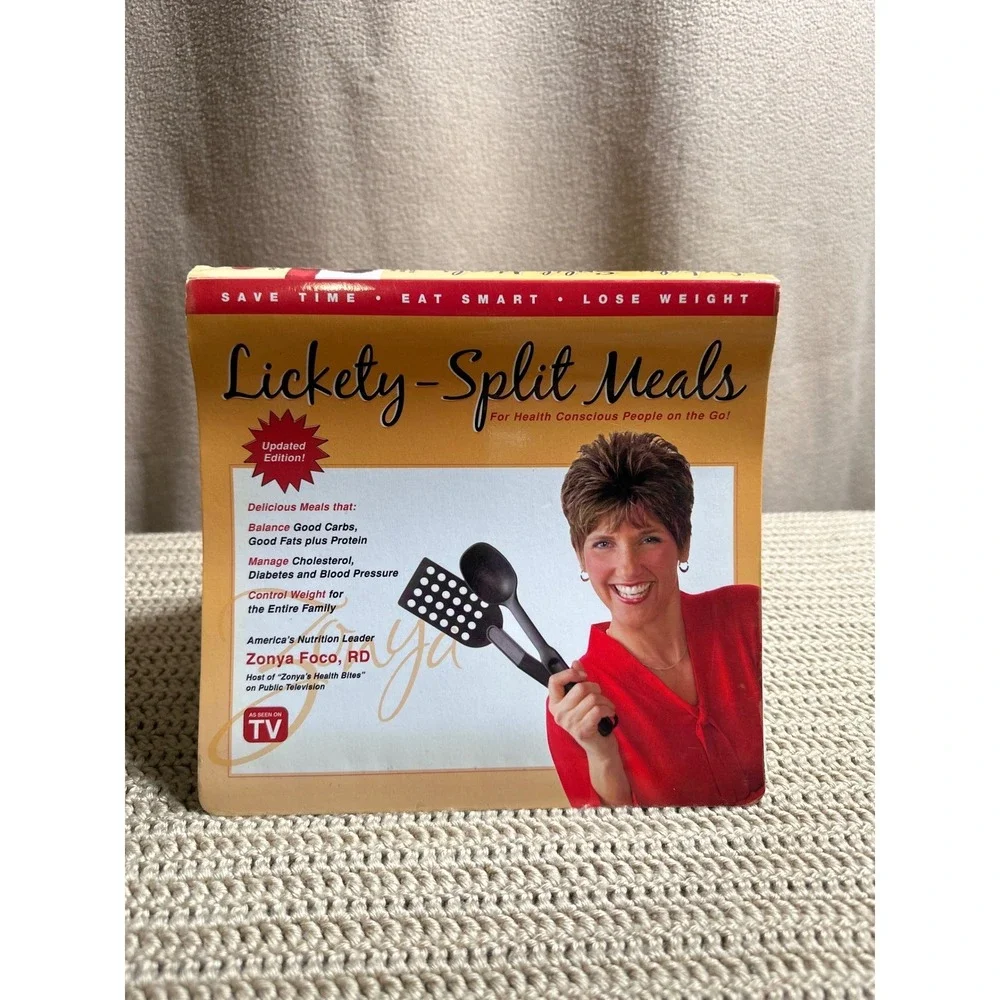 Zonya Foco Lickety-Split Meals Cookbook and Water with Lemon Health Novel Set
